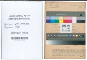 Entnazifizierung Franz Spengler , geb. 29.10.1904 (Techn.Stadtinspektor)