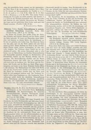 71 [Rezension] Pöhlmann, Tobias, Goethes Naturauffassung in neutestamentlicher Beleuchtung