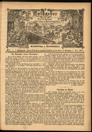 Ausgabe vom Sonntag, den 09. Januar 1898.