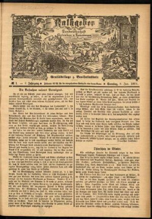 Ausgabe vom Sonntag, den 09. Januar 1898.