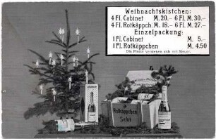 Weihnachtspräsent mit Rotkäppchen-Sekt