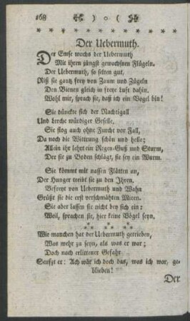 Der Uebermuth
