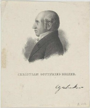 Bildnis des Christian Gottfried Becker