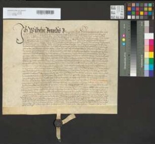 Revers des erzbischöflichen Amtsverwalters im Amt Werl (Wilhelm Brandis).