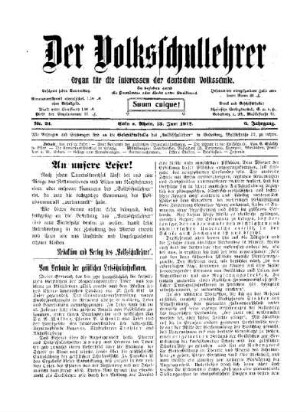 Vom Verbande der geistlichen Oberschulinspektoren