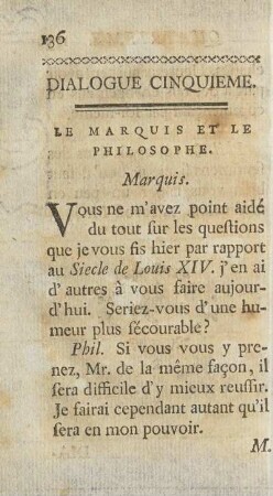 Dialogue Cinquieme.