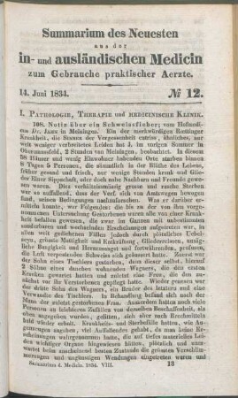 14. Juni 1834. No 12.