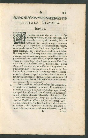Epistola Secunda.