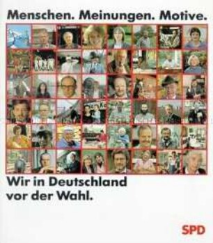 Propagandaschrift der SPD zur Bundestagswahl 1987