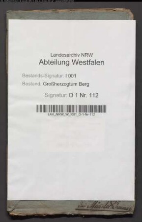 Verpachtung der Schäfereien vom Klosteramt Marienfeld