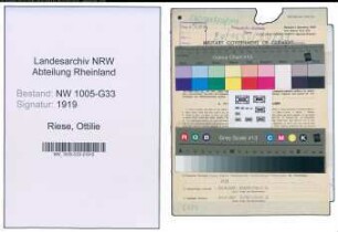 Entnazifizierung Ottilie Riese , geb. 15.07.1919 (Stud.Paed.)