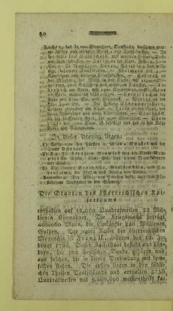 Die Staaten des oesterreichischen Kaiserthums