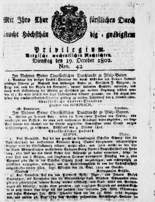 Bergische wöchentliche Nachrichten