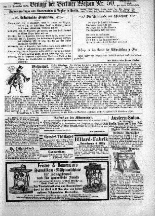 Beilage der Berliner Wespen Nr. 50