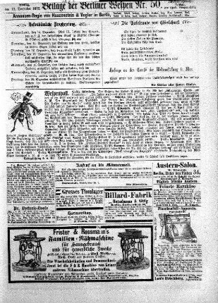 Beilage der Berliner Wespen Nr. 50
