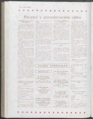 Recetas y procedimientos útiles