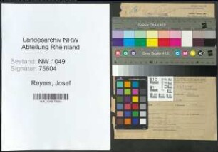 Entnazifizierung Josef Reyers , geb. 28.07.1905 (Landgerichtsrat)