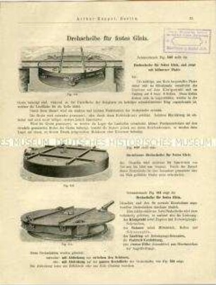 Drehscheibe für feste Gleise