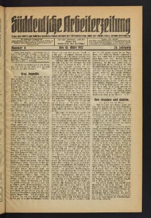 Nr. 6. Den 18. März 1917 - Nr. 7. Den 1. April 1917