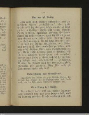 Vor der hl. Beicht