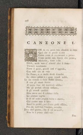[Canzone I. - IV.]