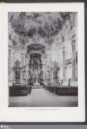 Maria Steinbach, Wallfahrtskirche, Blick zum Chor