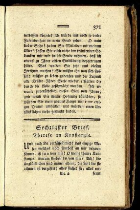 Sechzigster Brief. - Sieben und sechzigster und letzter Brief.
