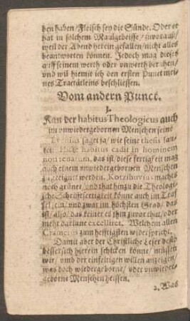 Vom andern Punct.