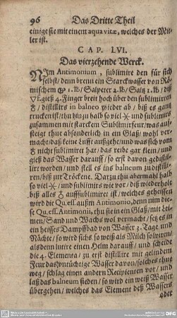 CAP. LVI. Das vierzehende Werck.