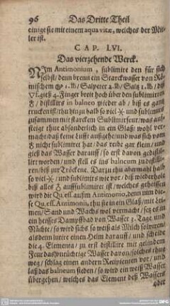 CAP. LVI. Das vierzehende Werck.