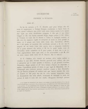 CCCXXXVIII. Peiresc à Rubens. Paris, 30 juin-7 juillet 1623