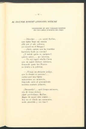 Al doctor Robert Lehmann Nitsche