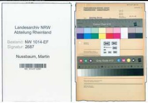 Entnazifizierung Martin Nussbaum , geb. 00.00.0000 ()