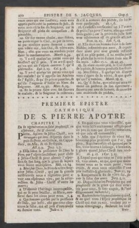 Premiere Epistre Catholique De S. Pierre Apotre