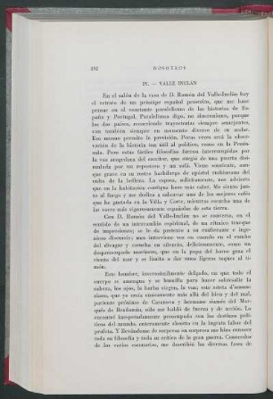 IV. - Valle Inclán