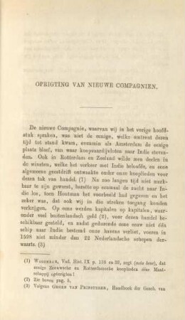 Oprigting van nieuwe compagnien