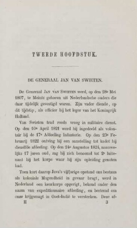 Tweede hoofdstuk. De Generaal Jan van Swieten