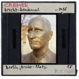 Cremer, Bertolt Brecht Denkmal : Kopf