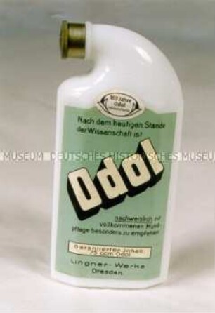 Flasche Mundwasser "Jubiläumsflasche ODOL"