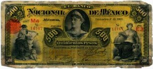 Geldschein, 500 Pesos, 1.12.1902