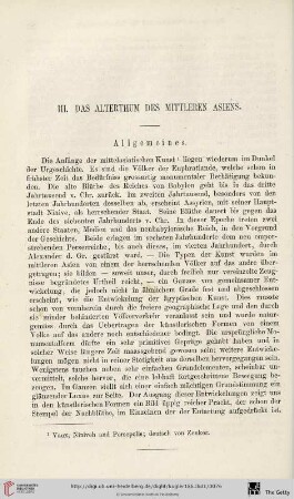 III. Das Alterthum des Mittleren Asiens