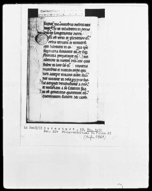Psalterium — Initiale O, Folio 22 verso
