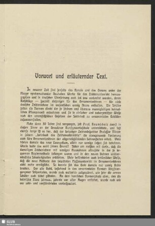 Vorwort und erläuternder Text