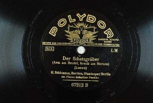 Der Schatzgräber : (Arm am Beutel, krank am Herzen) / (Loewe)