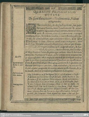 Quaestio Principalis Octava
