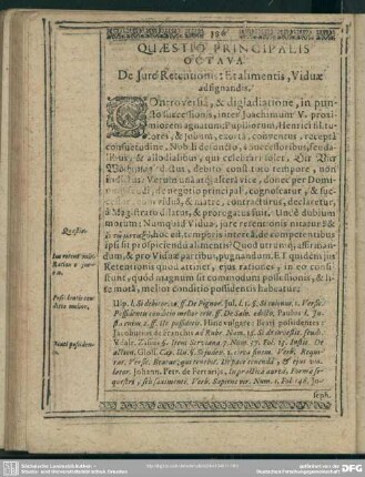 Quaestio Principalis Octava