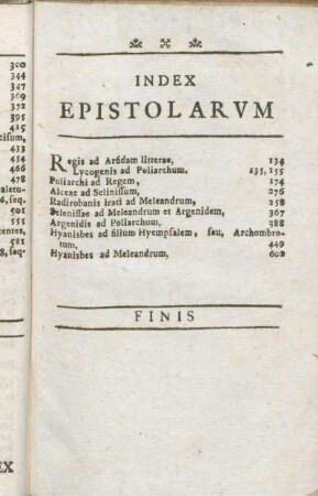 Index Epistolarvm