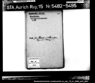 Hausierkonzessionen und -gesuche: Julie und Jakob Basch aus Bovenden, Sänger