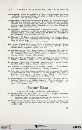 Berliner Eisen (Nr. 494-527)