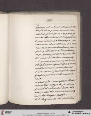 Diarium 1705